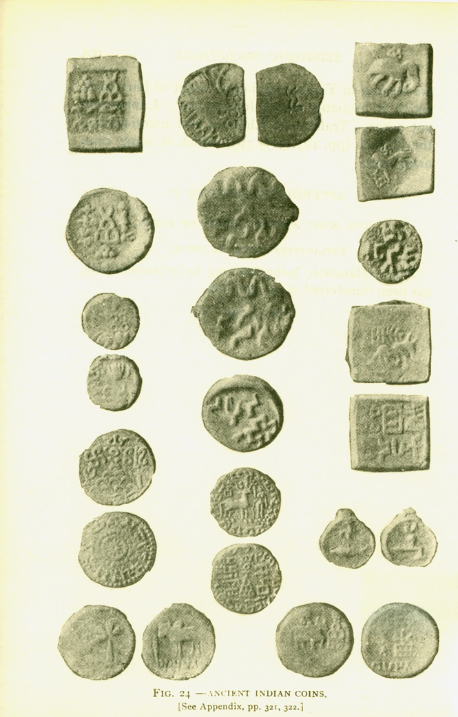 Fig. 24 Ancient Indian coins.